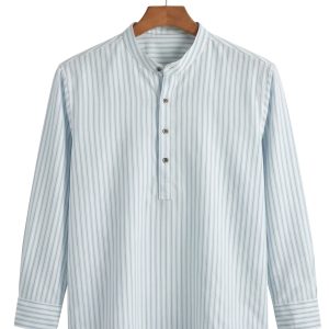 Men's Luxury Full Sleeve Katua (Sky Blue)